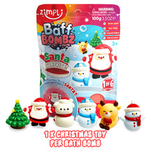 Load image into Gallery viewer, Zimpli Santa Surprise Christmas Baff Bombz