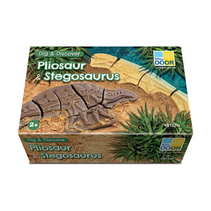 Yellow Door  – Dig & Discover – Pliosaur & Stegosaurus