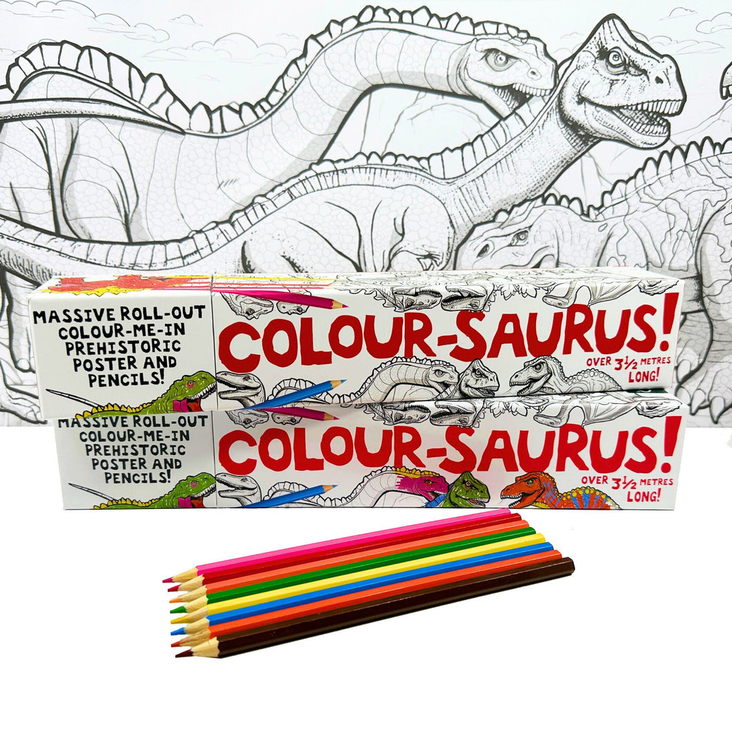 Colour-Saurus – 12 Ft Long Poster