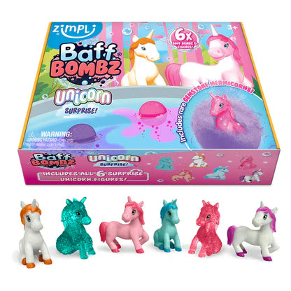 Zimpli Baff Bombz Unicorn Surprise Gift Set x 6