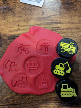 Load image into Gallery viewer, Construction Playdough Stamp Set