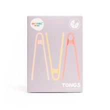 Load image into Gallery viewer, Inspire My Play Tong Set - Coral &amp; Yellow Pastel