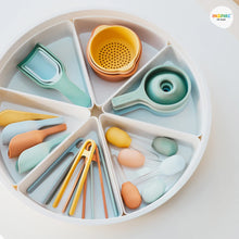 Load image into Gallery viewer, Inspire My Play Collapsible Funnel Set - Coral &amp; Yellow Pastel