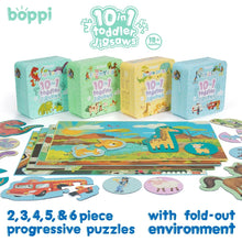 Load image into Gallery viewer, Boppi 10 in 1 Toddler Jigsaw Puzzle – Vehicles
