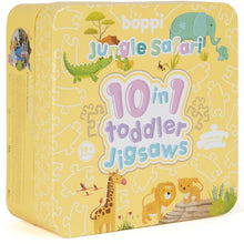 Load image into Gallery viewer, Boppi 10 in 1 Toddler Jigsaw Puzzle –Jungle Safari
