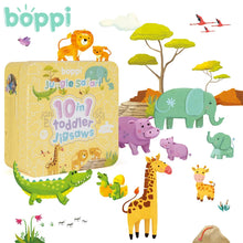Load image into Gallery viewer, Boppi 10 in 1 Toddler Jigsaw Puzzle –Jungle Safari