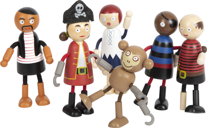 Small Foot Bending Pirate Dolls