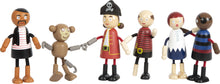 Load image into Gallery viewer, Small Foot Bending Pirate Dolls