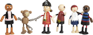 Small Foot Bending Pirate Dolls