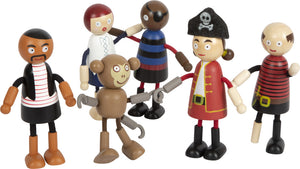 Small Foot Bending Pirate Dolls