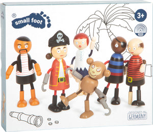 Small Foot Bending Pirate Dolls