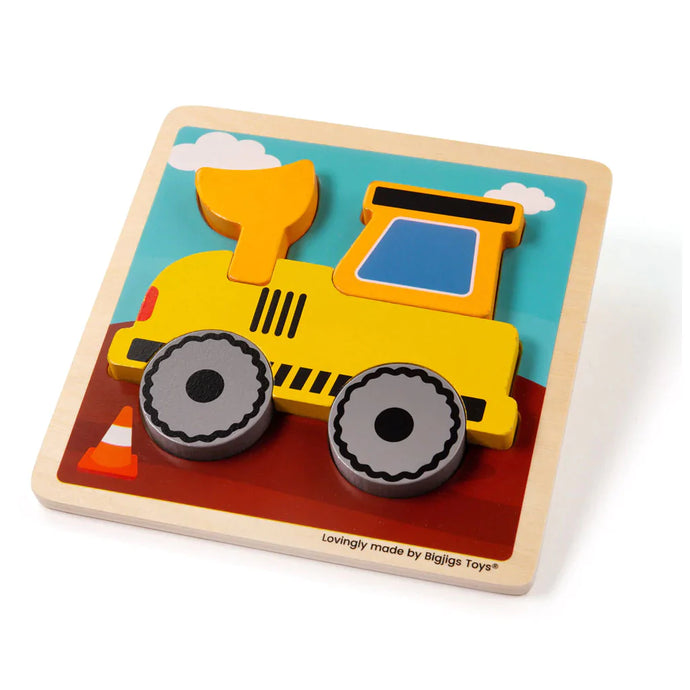 Bigjigs Chunky Lift-Out Puzzle - Digger