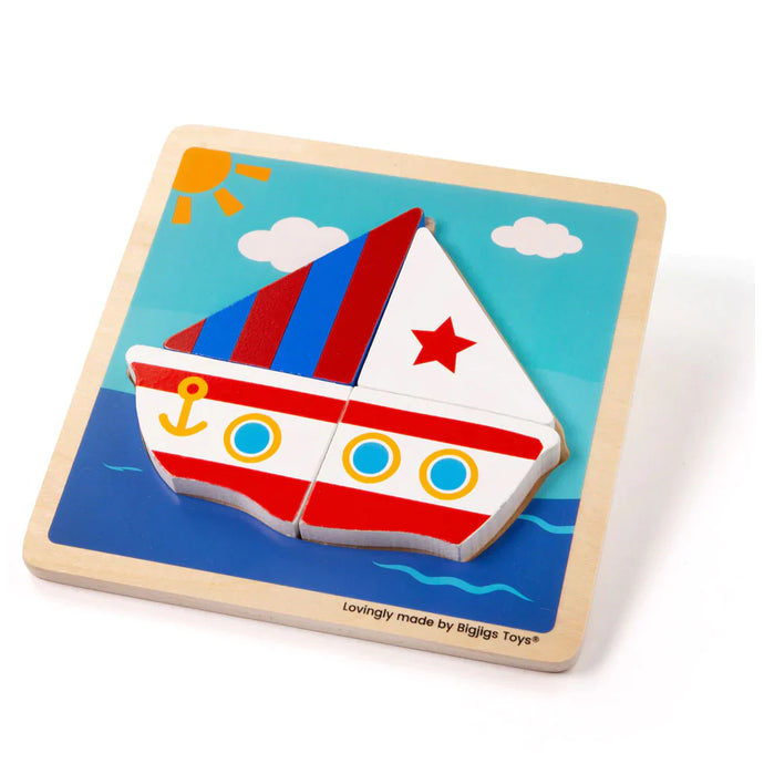 Bigjigs Chunky Lift-Out Puzzle - Boat