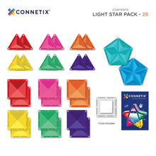 Load image into Gallery viewer, Connetix Light Star Pack 28 pc