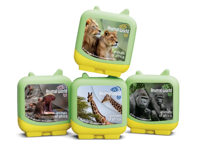 Tonies - Animal World: Animals of Africa Audio Clever Pocket Tonie Set