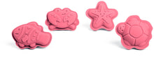 Load image into Gallery viewer, Bigjigs Silicone Character Sand Moulds Coral Pink