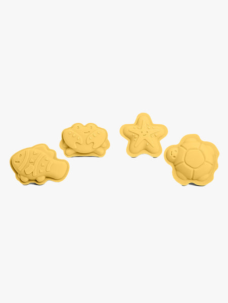 Bigjigs Silicone Character Sand Moulds Honey Yellow