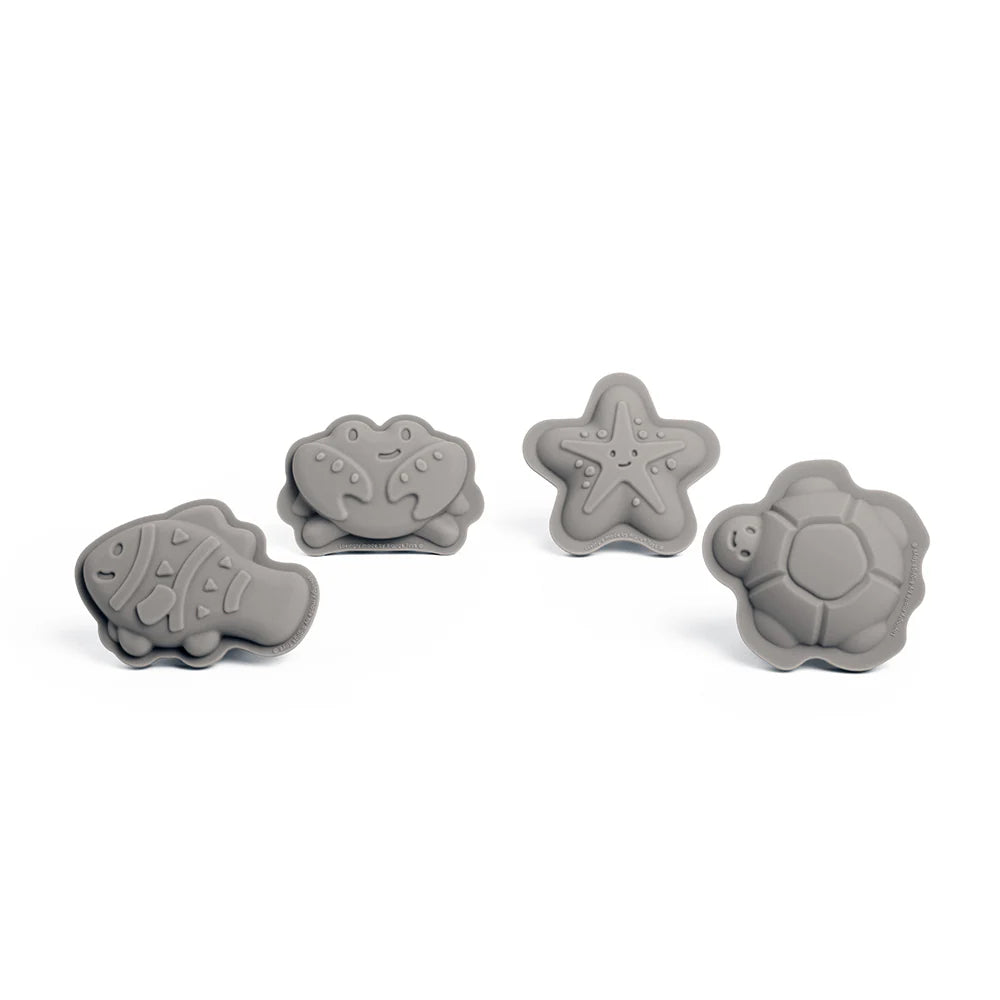 Bigjigs Silicone Character Sand Moulds Stone Grey