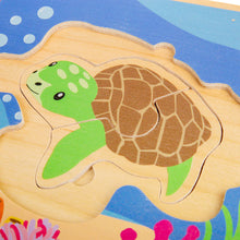 Load image into Gallery viewer, Bigjigs Life Cycle Puzzle - Sea Turtle