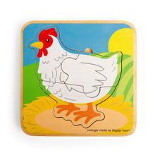 Load image into Gallery viewer, Bigjigs Lifecycle Puzzle - Chicken