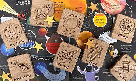 Solar System Sensory Mini Boards Oak - Set of 8