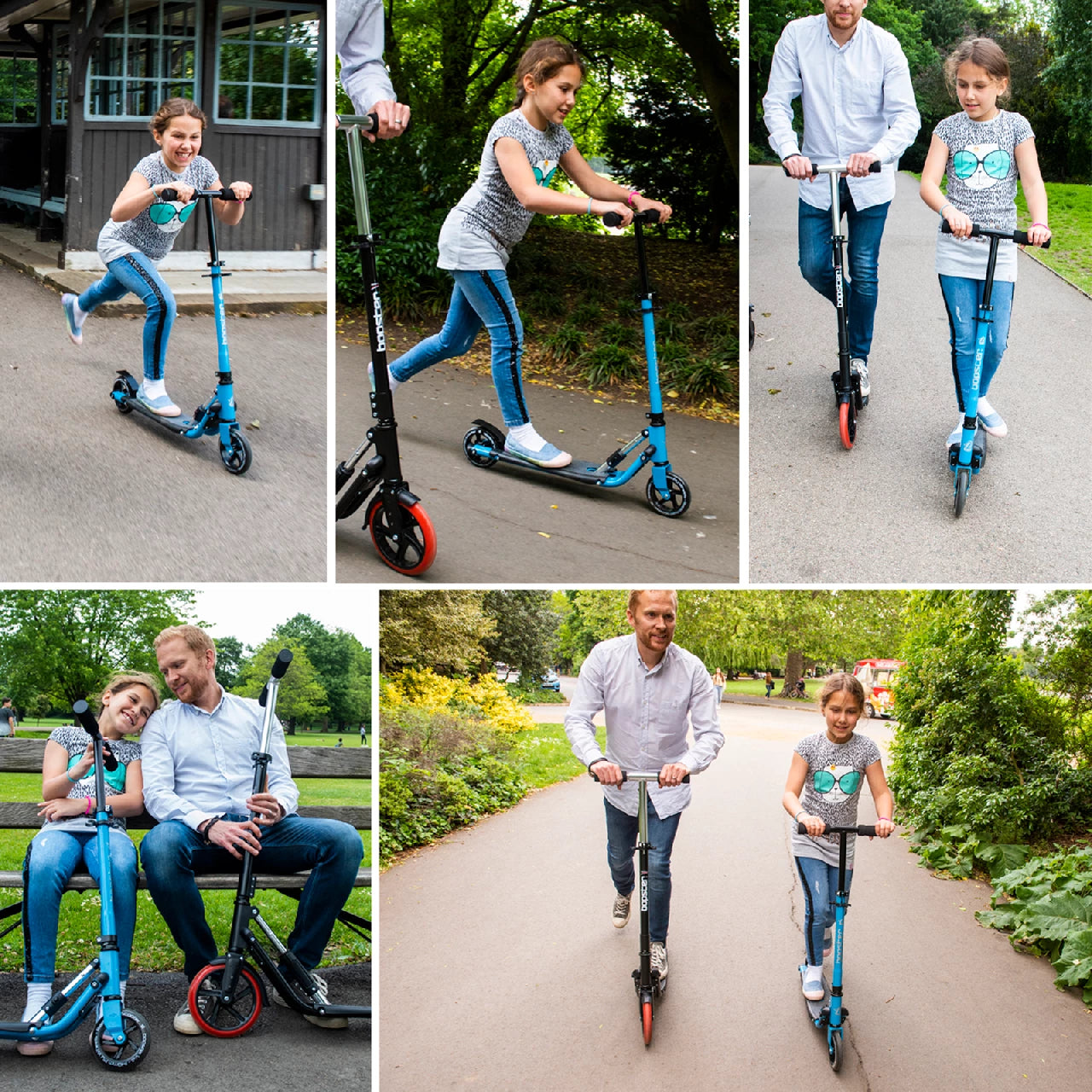 Bopster 2 store wheeled folding scooter