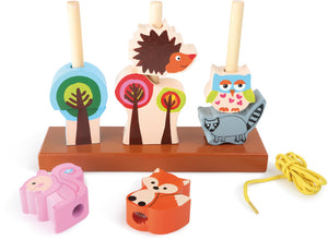 Small Foot Forest Animals Inserting and Threading Game