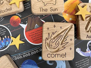 Solar System Sensory Mini Boards Oak - Set of 8