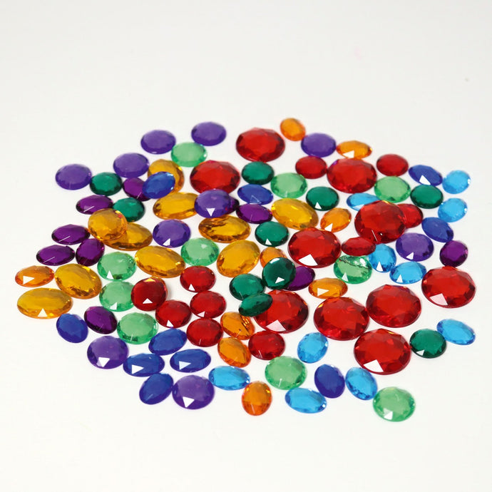 Grimm’s 100 Small Acrylic Glitter Stones