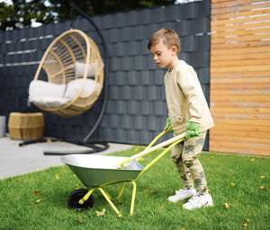 Small Foot Wheelbarrow with Gardening Tools