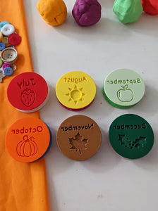 Month Playdough Puck Set