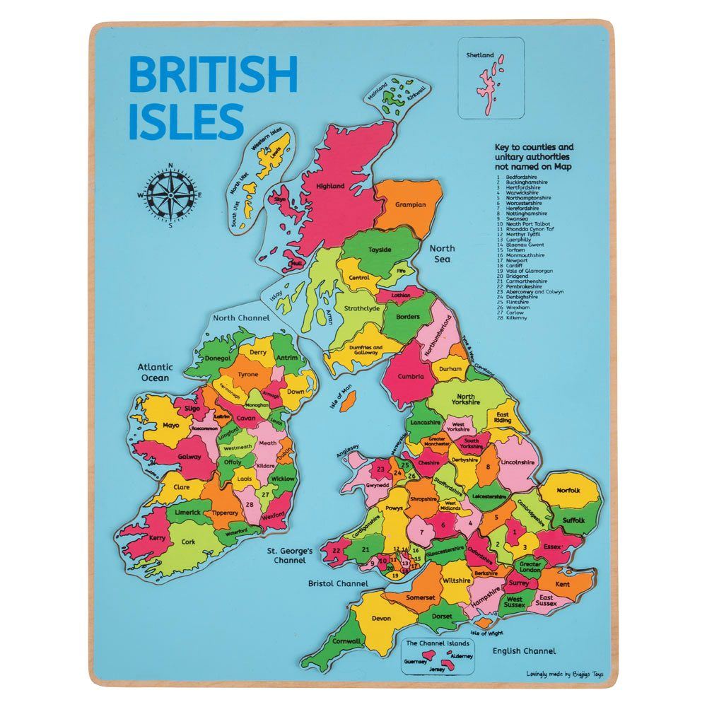 Bigjigs British Isles Inset Puzzle