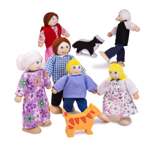 Bigjigs Heritage Playset Doll Family