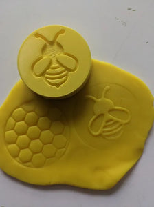 Bee Playdough Puck Stamper