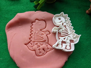 Dinosaur Fossil Dough Cutter & Roller Set