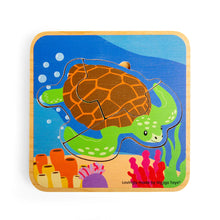 Load image into Gallery viewer, Bigjigs Life Cycle Puzzle - Sea Turtle