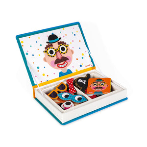 Janod Boy’s Crazy Faces Magnetic Book