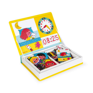 Janod Learn to Tell the Time Magnetic Book