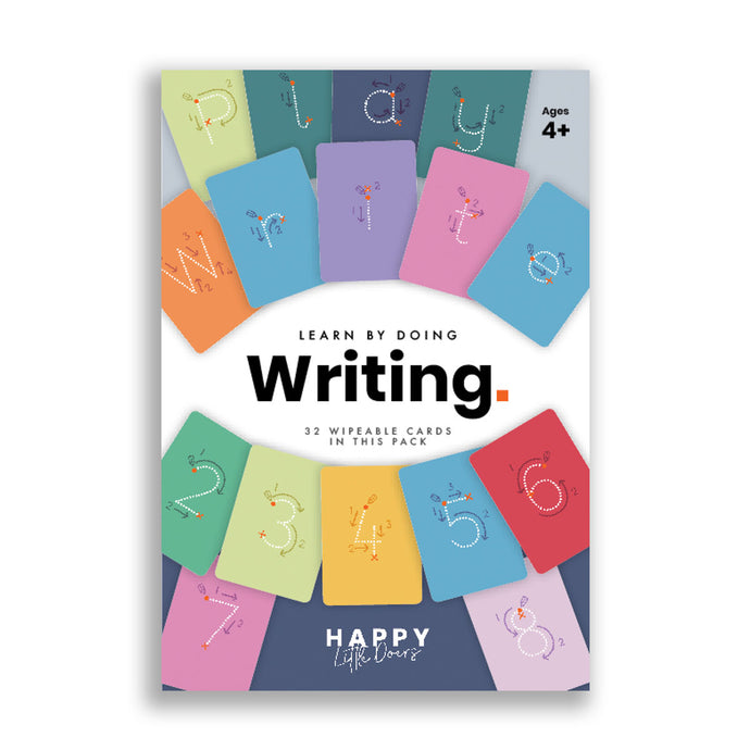 Happy Little Doers Wipeable Writing Flashcards