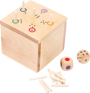 Small Foot Dice Game in a box "6 out"