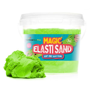 Rainbow Eco Play Magic Elasti Sand Green - 300g