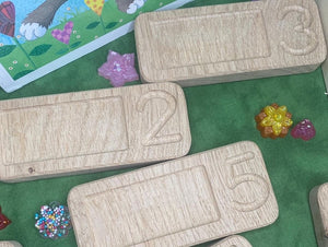 1-10 Number Blocks Counting Boards - Oak