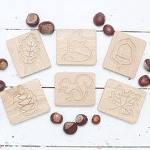 Load image into Gallery viewer, Autumn Sensory Boards Oak - Set of 6*EXCLUSIVE DESIGN*