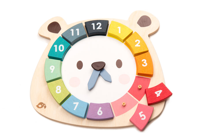 Tenderleaf Bear Colours Clock