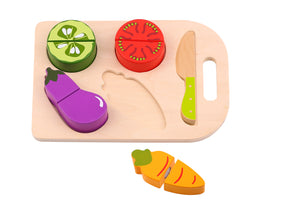 Tooky Toy Wooden Play Cutting Vegetables