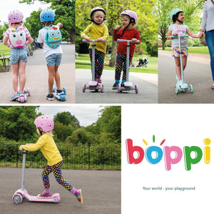 Boppi 3-Wheel Kids Scooter Age 3-8 - Green