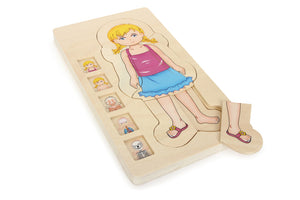 Small Foot Layer Puzzle Anatomy Girl