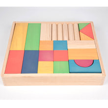 Load image into Gallery viewer, Tickit Rainbow Wooden Jumbo Block Set - Pk54