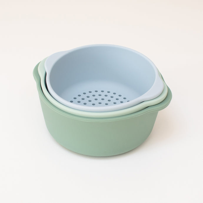 Inspire My Play Nesting Bowl Set - Green / Blue