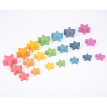 Load image into Gallery viewer, Tickit Rainbow Wooden Stars - 7 / 21 Pack